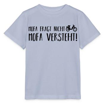 Mofa fragt nicht - Stanley/Stella Kinder T-Shirt MINI CREATOR  - Lavendel-Violett - Vorne - Braiden (125cm)
