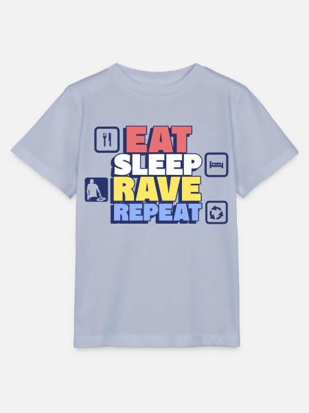 Essen, Schlafen, Raven Wiederhole das Party-Leben - Stanley/Stella Kinder T-Shirt MINI CREATOR  - Lavendel-Violett