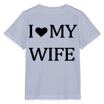 I love my wife. - Stanley/Stella MINI CREATOR Kids’ T-Shirt - lavender-violet - Front - Braiden (125cm)