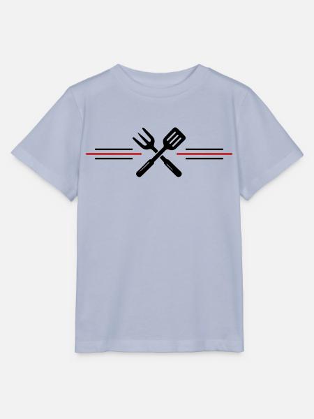 Grill Besteck Grillen Symbol - Stanley/Stella Kinder T-Shirt MINI CREATOR - Lavendel-Violett