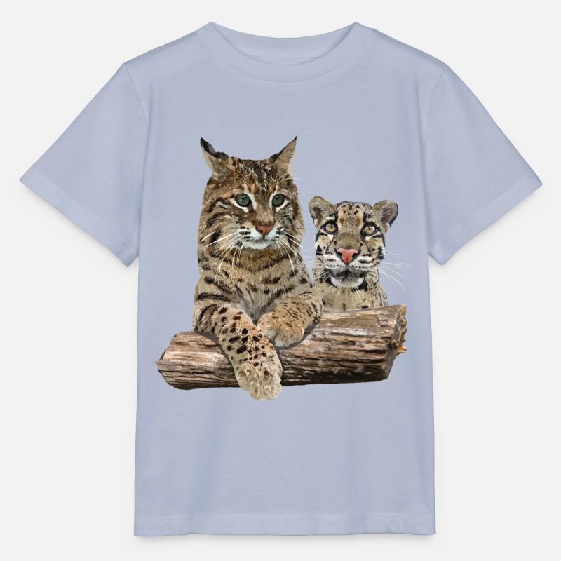 Luchs und Nebelparder - Stanley/Stella Kinder T-Shirt MINI CREATOR  - Lavendel-Violett