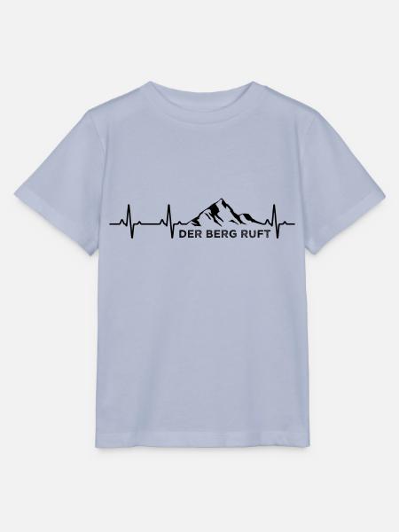 Der Berg Ruft Herzschlag Berge Geschenk T-Shirt - Stanley/Stella Kinder T-Shirt MINI CREATOR  - Lavendel-Violett
