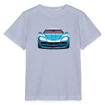 Blauer Amerikanischer Sportwagen - Stanley/Stella Kinder T-Shirt MINI CREATOR  - Lavendel-Violett - Vorne - Braiden (125cm)
