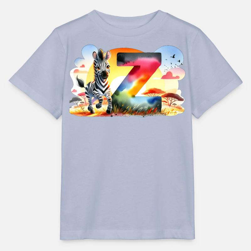 Z comme Zèbre Savane - T-shirt bio MINI CREATOR Stanley/Stella Enfant - lavande-violet