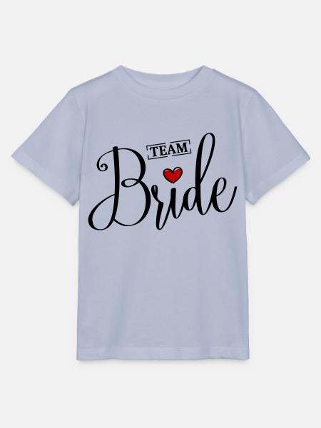 Team Braut Herz Hochzeit - Stanley/Stella Kinder T-Shirt MINI CREATOR - Lavendel-Violett