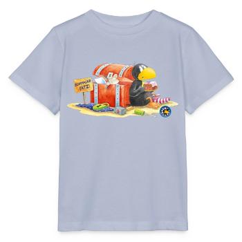 Der kleine Rabe Socke Schmackofatz - Stanley/Stella Kinder T-Shirt MINI CREATOR  - Lavendel-Violett - Vorne - Braiden (125cm)