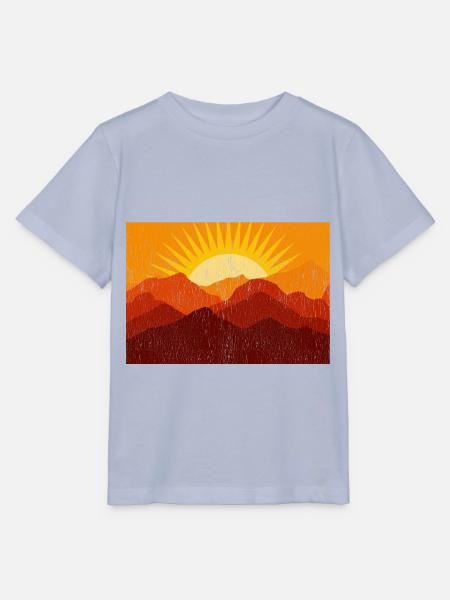 Sommer Wald Berge Sonne - Stanley/Stella Kinder T-Shirt MINI CREATOR - Lavendel-Violett