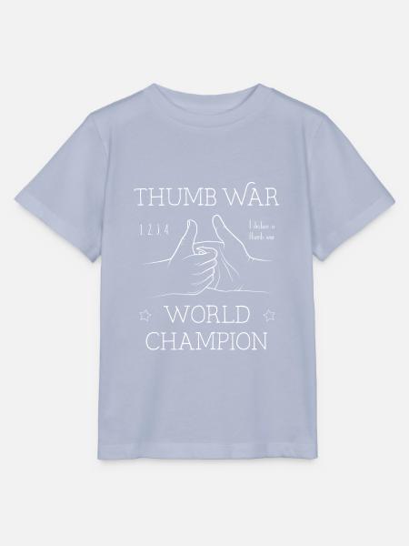 Thumb War Weltmeister - Stanley/Stella Kinder T-Shirt MINI CREATOR - Lavendel-Violett
