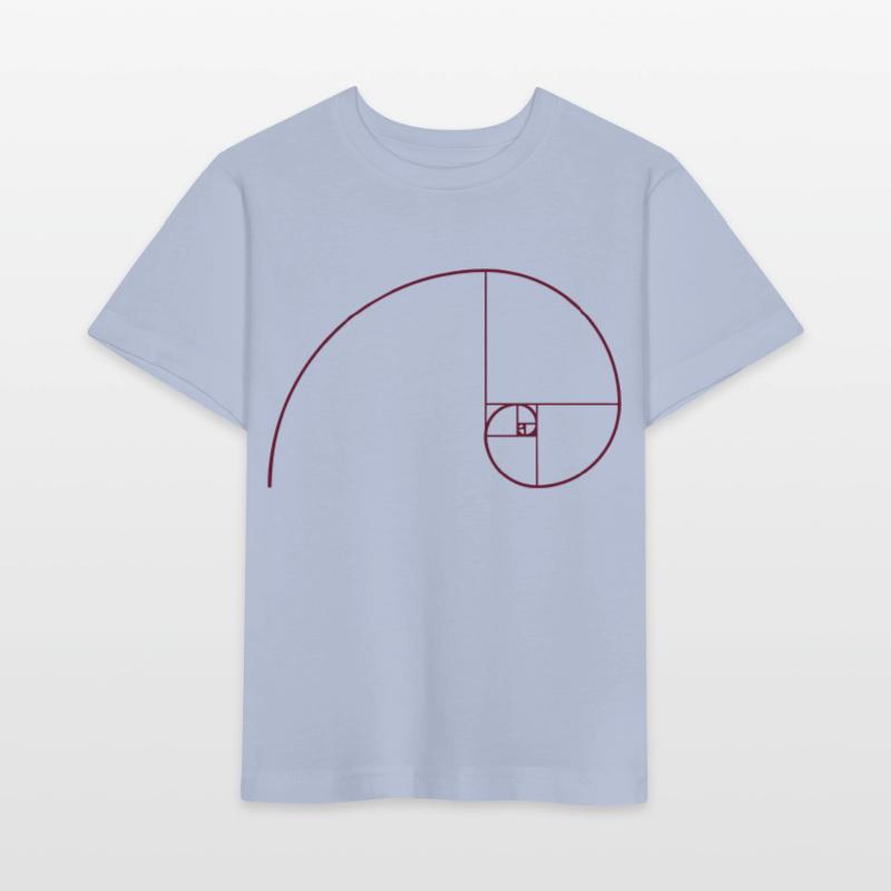 Spirale de Fibonacci, section doré, Phi, evolution T-shirt bio MINI CREATOR Stanley/Stella Enfant