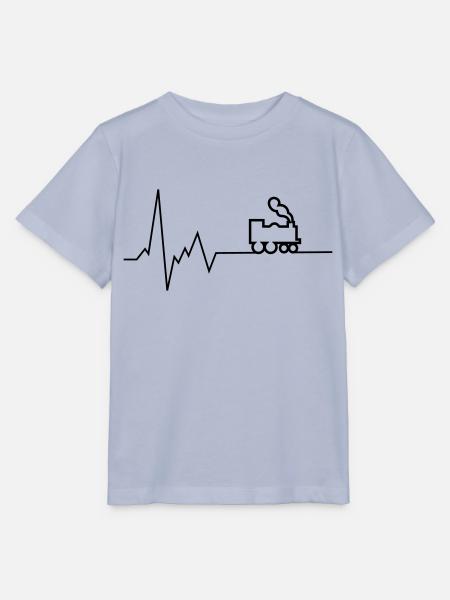 herzschlag eisenbahn - Stanley/Stella Kinder T-Shirt MINI CREATOR - Lavendel-Violett