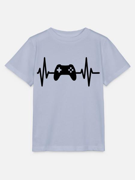 Gaming-Herzschlag - Stanley/Stella Kinder T-Shirt MINI CREATOR - Lavendel-Violett