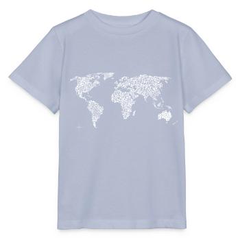 dira world map travel - Stanley/Stella MINI CREATOR Kids’ T-Shirt - lavender-violet - Front - Braiden (125cm)