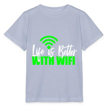 Wlan Wifi Computer Scientist Programmer Geek Gift - Stanley/Stella MINI CREATOR Kids’ T-Shirt - lavender-violet - Front - Braiden (125cm)