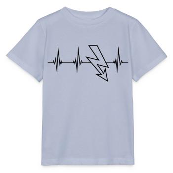 elektrisch kabel strom puls herzschlag frequenz bl - Stanley/Stella Kinder T-Shirt MINI CREATOR  - Lavendel-Violett - Vorne - Braiden (125cm)