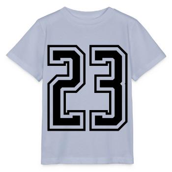 23 Numéro de numéro - T-shirt bio MINI CREATOR Stanley/Stella Enfant - lavande-violet - Devant - Braiden (125cm)