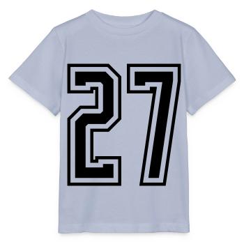 27 Numéro de numéro - T-shirt bio MINI CREATOR Stanley/Stella Enfant - lavande-violet - Devant - Braiden (125cm)