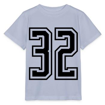 32 Numéro de numéro - T-shirt bio MINI CREATOR Stanley/Stella Enfant - lavande-violet - Devant - Braiden (125cm)