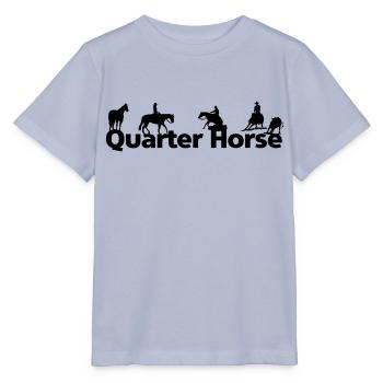 quarter horse silhouettes - Stanley/Stella MINI CREATOR Kids’ T-Shirt - lavender-violet - Front - Braiden (125cm)