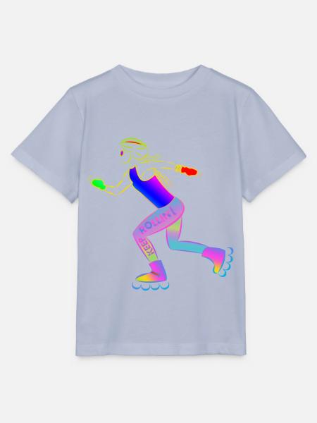 Roller Girl - Keep Rolling - Stanley/Stella Kinder T-Shirt MINI CREATOR - Lavendel-Violett