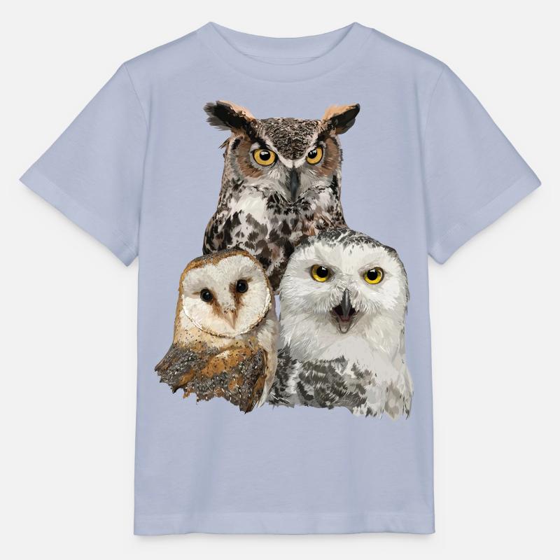 Eulen und Eule - Stanley/Stella Kinder T-Shirt MINI CREATOR - Lavendel-Violett