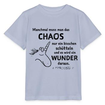 lustiger Spruch witzige Sprueche - Chaos schütteln - Stanley/Stella Kinder T-Shirt MINI CREATOR  - Lavendel-Violett - Vorne - Braiden (125cm)