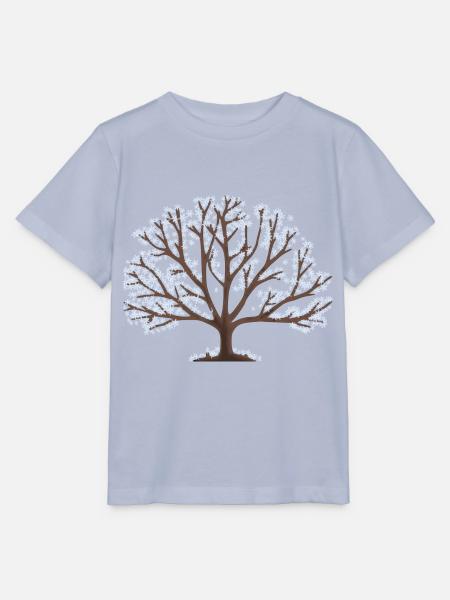 Baum im Winter - Stanley/Stella Kinder T-Shirt MINI CREATOR  - Lavendel-Violett