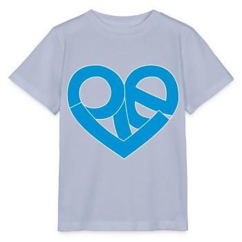 Love in the heart - Stanley/Stella MINI CREATOR Kids’ T-Shirt - lavender-violet - Front - Braiden (125cm)
