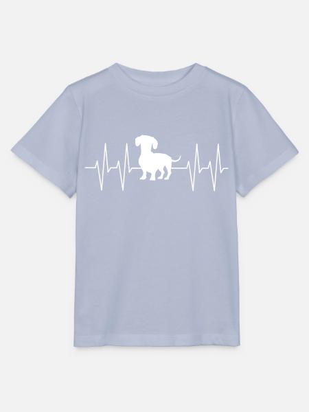 Dackel Dachshund mit Herzlinie mein Dackel - Stanley/Stella Kinder T-Shirt MINI CREATOR - Lavendel-Violett
