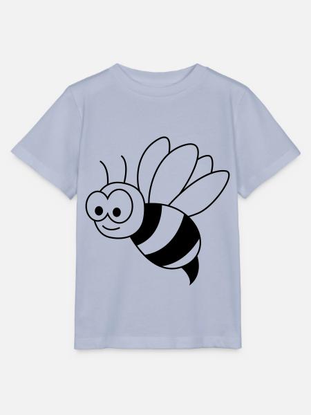 Honigbiene Comic Tier - Stanley/Stella Kinder T-Shirt MINI CREATOR  - Lavendel-Violett