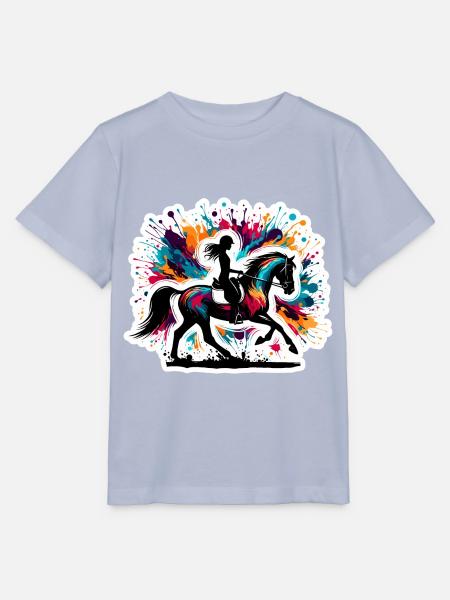 Quarter Horse Mädchen - Stanley/Stella Kinder T-Shirt MINI CREATOR  - Lavendel-Violett