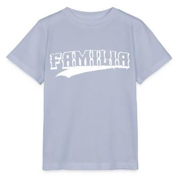 family love party parents shirt familia gang hood - Stanley/Stella MINI CREATOR Kids’ T-Shirt - lavender-violet - Front - Braiden (125cm)