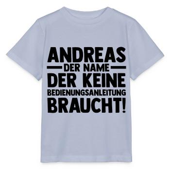 Vorname Andreas - Stanley/Stella Kinder T-Shirt MINI CREATOR  - Lavendel-Violett - Vorne - Braiden (125cm)