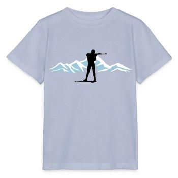 Biathlon und Berg - Stanley/Stella Kinder T-Shirt MINI CREATOR  - Lavendel-Violett - Vorne - Braiden (125cm)