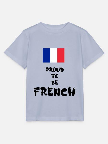 'Proud To Be French' - Stanley/Stella Kinder T-Shirt MINI CREATOR - Lavendel-Violett