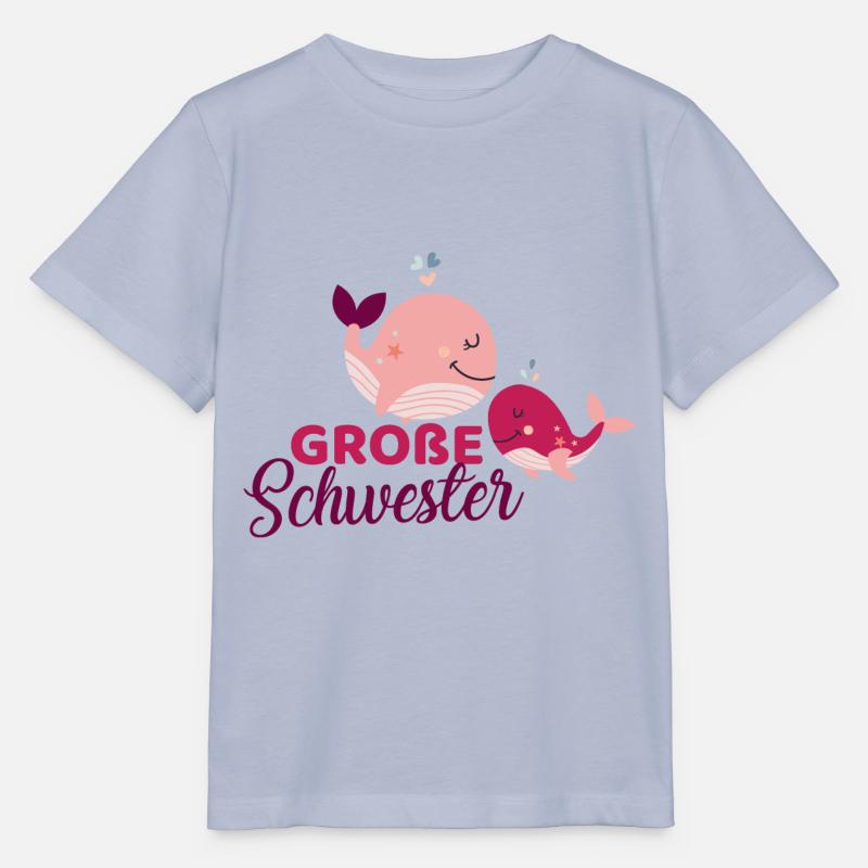 Wale - große Schwester - Stanley/Stella Kinder T-Shirt MINI CREATOR  - Lavendel-Violett