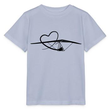 heart hanggliding - Stanley/Stella MINI CREATOR Kids’ T-Shirt - lavender-violet - Front - Braiden (125cm)