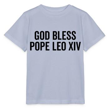 Gott segne Papst Leo XIV. - Stanley/Stella Kinder T-Shirt MINI CREATOR  - Lavendel-Violett - Vorne - Braiden (125cm)