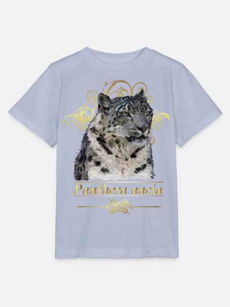 Schneeleopard - Stanley/Stella Kinder T-Shirt MINI CREATOR - Lavendel-Violett