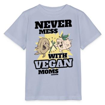 Never Mess With Vegan Moms - Stanley/Stella MINI CREATOR Kids’ T-Shirt - lavender-violet - Front - Braiden (125cm)