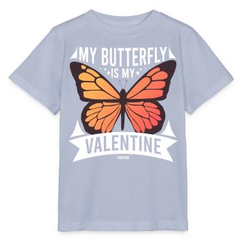 My Butterfly Is My Valentine - Stanley/Stella MINI CREATOR Kids’ T-Shirt - lavender-violet - Front - Braiden (125cm)