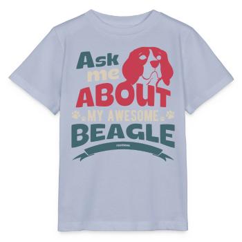 Frag mich was über meinen Beagle - Stanley/Stella Kinder T-Shirt MINI CREATOR  - Lavendel-Violett - Vorne - Braiden (125cm)