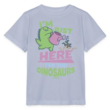 Je suis juste là pour les dinosaures - T-shirt bio MINI CREATOR Stanley/Stella Enfant - lavande-violet - Devant - Braiden (125cm)