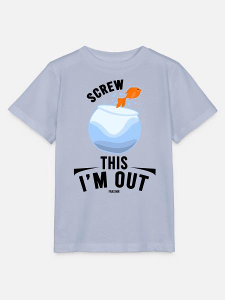 Goldfisch im Fischglas - Stanley/Stella Kinder T-Shirt MINI CREATOR  - Lavendel-Violett