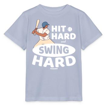 Baseball Baseballspiel Baseballspieler - Stanley/Stella Kinder T-Shirt MINI CREATOR  - Lavendel-Violett - Vorne - Braiden (125cm)