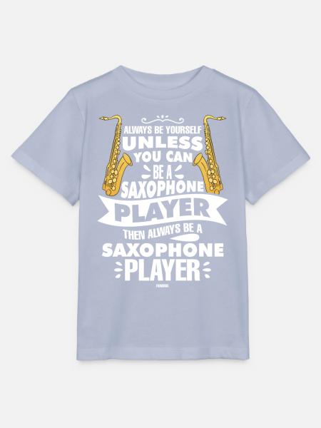 Always Be Yourself Saxophone Player - Stanley/Stella Kinder T-Shirt MINI CREATOR  - Lavendel-Violett