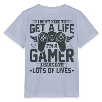 Gamer gaming gaming computer game controller - Stanley/Stella MINI CREATOR Kids’ T-Shirt - lavender-violet - Front - Braiden (125cm)