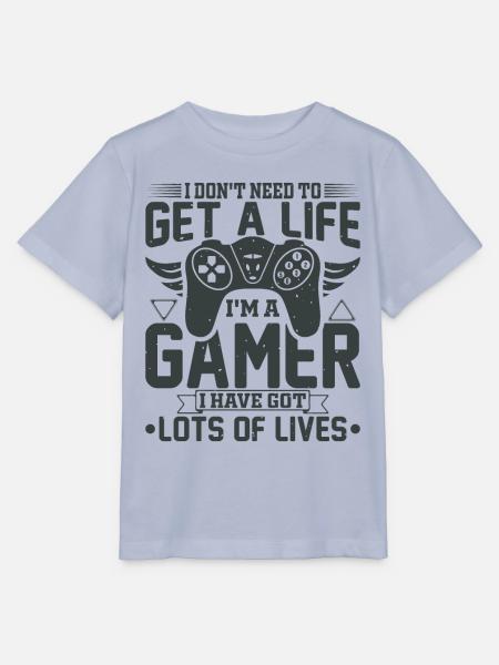 Gamer gaming zocken Computerspiel Controller - Stanley/Stella Kinder T-Shirt MINI CREATOR  - Lavendel-Violett