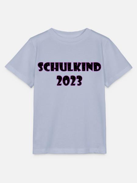 Schulkind 2023 - Einschulung - Sterne Mädchen - Stanley/Stella Kinder T-Shirt MINI CREATOR - Lavendel-Violett