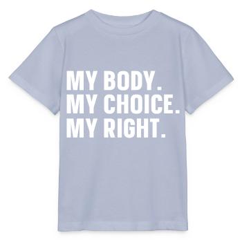 Mein Körper Meine Entscheidung - Stanley/Stella Kinder T-Shirt MINI CREATOR  - Lavendel-Violett - Vorne - Braiden (125cm)