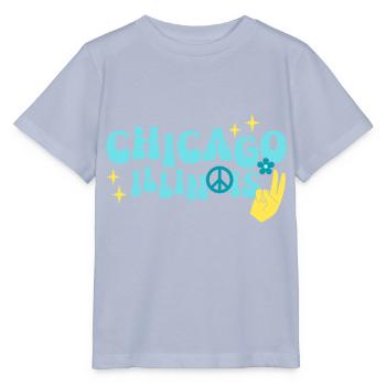 Chicago 70s Hippie - Stanley/Stella MINI CREATOR Kids’ T-Shirt - lavender-violet - Front - Braiden (125cm)